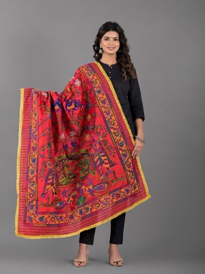 Apratim Pure Cotton Embroidered Women Dupatta