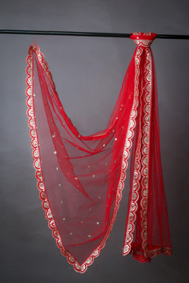 MARUTI KRUPA ENTERPRISE Net Embroidered Women Dupatta
