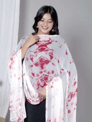 QAUNAIN Chiffon Printed Women Dupatta