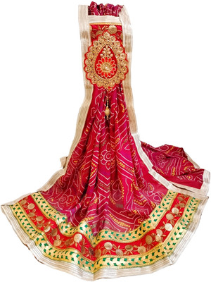 Agrawal Enterprises Satin Blend Embroidered Women Dupatta