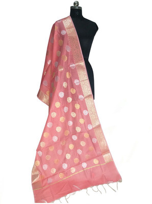 The SDF India Cotton Silk Woven Women Dupatta