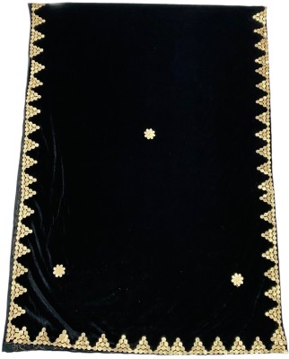 Velvet gota work dupatta Velvet Solid, Embellished Women Dupatta