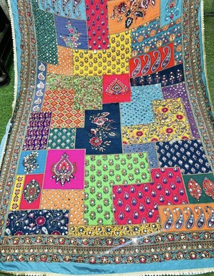Tathastufeb Silk Blend Printed Blouse Material