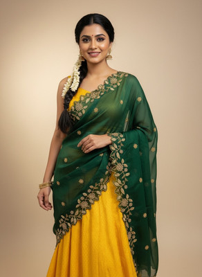 MR Y Art Silk Embroidered Women Dupatta
