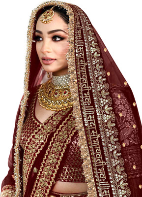 kaevion Net Self Design Women Dupatta