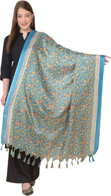 A R SILK DUPATTA HUB Cotton Silk Floral Print Women Dupatta