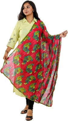 SNARA Cotton Blend Floral Print Women Dupatta