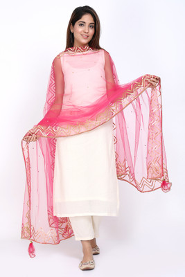 Trendz Hack Net Embellished Women Dupatta