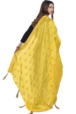 INVENT FASHION Pure Silk Self Design Women Dupatta