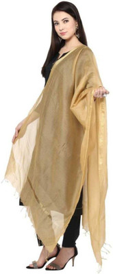 DRAXSTAR Cotton Silk Solid Women Dupatta