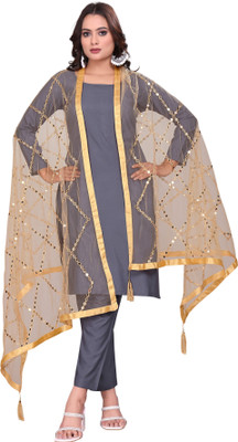 Kemza Net Embroidered Women Dupatta