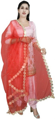 KARTHAV FASHION Net Embellished Women Dupatta