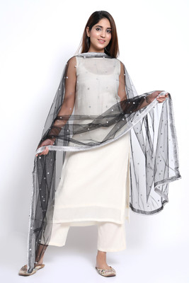 Trendz Hack Net Embellished Women Dupatta