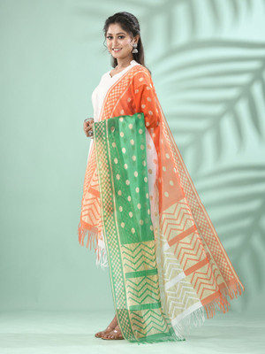 TANTLOOM Art Silk Polka Print Women Dupatta
