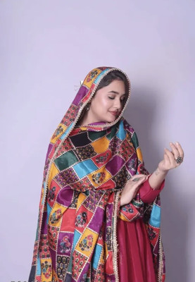 MAAN IMPEX Art Silk Printed Women Dupatta