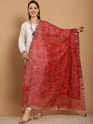 JABAMA Cotton Blend Self Design Women Dupatta