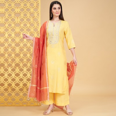 Rangmanch by Pantaloons Polycotton Embroidered Women Dupatta