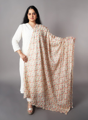 La Velora Pure Cotton Floral Print Women Dupatta