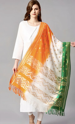 KRISHNAMTRENDS Cotton Silk Graphic Print Unisex Dupatta