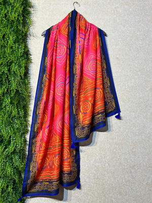KAHIRAA WHOLETEX Cotton Silk Printed Women Dupatta