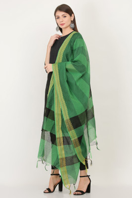 LIVVIE Cotton Silk Woven Women Dupatta