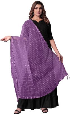 HouseOfCommon Net Embroidered, Embellished Women Dupatta