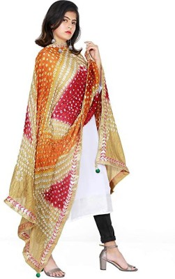 WaheguruFabrics Art Silk Printed Women Dupatta