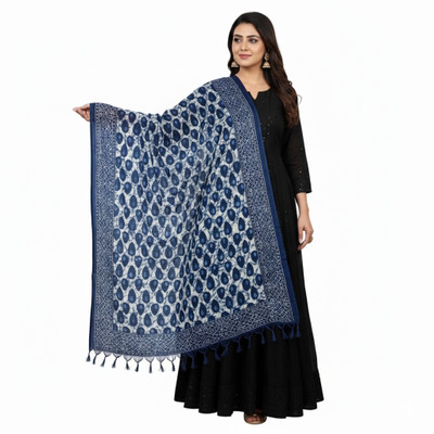 Traditions Bazaar Art Silk, Bhagalpuri Silk Printed Women Dupatta