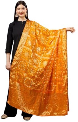 A R SILK DUPATTA HUB Art Silk Embroidered Women Dupatta