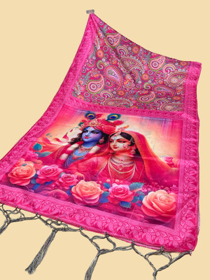 Bloviate Silk Blend Printed Women Dupatta