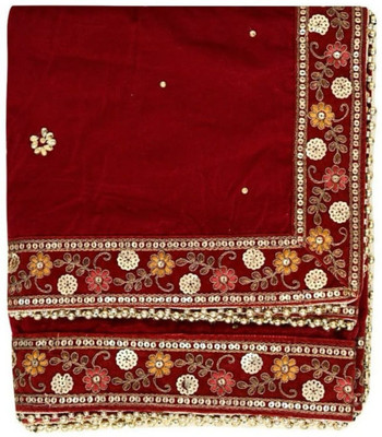 zaie Velvet Embellished Women Dupatta