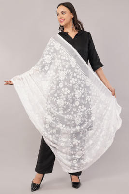 Negchaar Chiffon Floral Print Women Dupatta