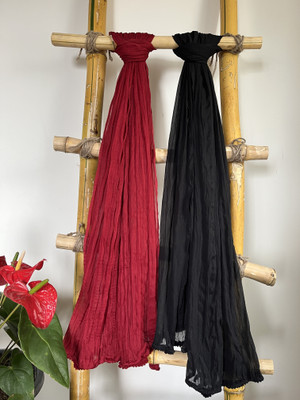 Hella Fashions Chiffon Solid Women Dupatta