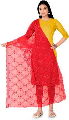 Avni N Anvi Net Checkered Women Dupatta