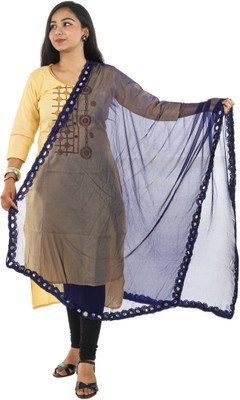 SNARA Net Embellished Women Dupatta