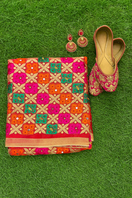 Dupattaheritage Chiffon Embroidered Women Dupatta