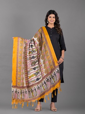 Apratim Khadi Silk Printed Women Dupatta