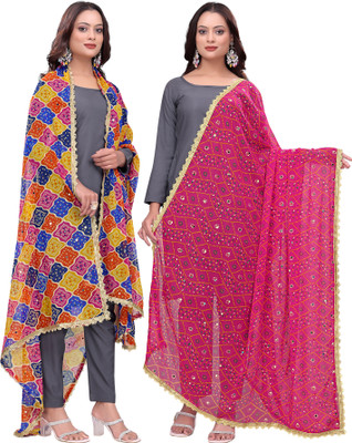 Kemza Georgette Embroidered Women Dupatta