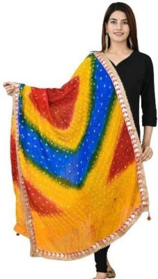 ZEXKIM Art Silk Polka Print Women Dupatta