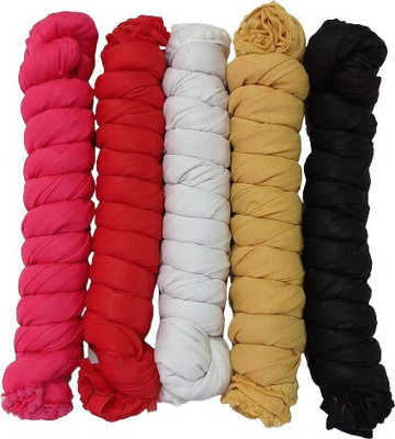 Nakoda Creation Cotton Blend Solid Women Dupatta