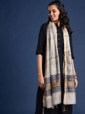 Taavi Silk Blend Self Design Women Dupatta