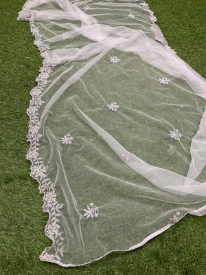 SHREE CREATION Net Embroidered Women Dupatta
