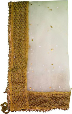 APNA KAPDA BAZAAR Net Embellished Women Dupatta