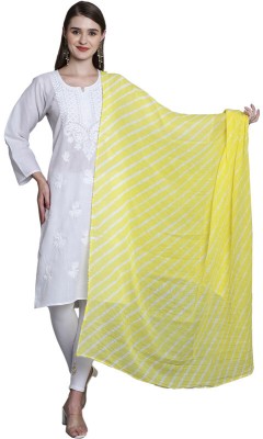 JABAMA Cotton Silk Printed Women Dupatta