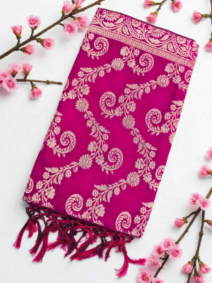 SAHINADUPATTA Bhagalpuri Silk Printed Women Dupatta