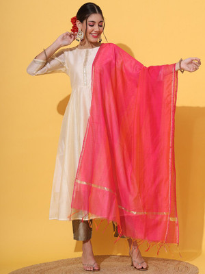 Sangria Pure Cotton Solid Women Dupatta