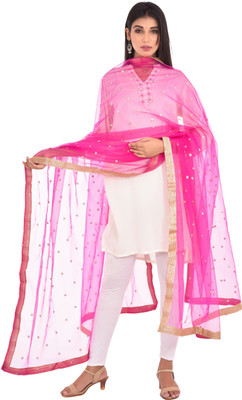YOUTHQUAKE Net Embellished Women Dupatta