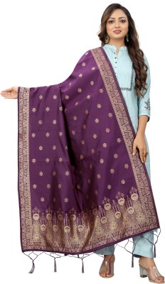 mashha creation Silk Blend Woven Women Dupatta