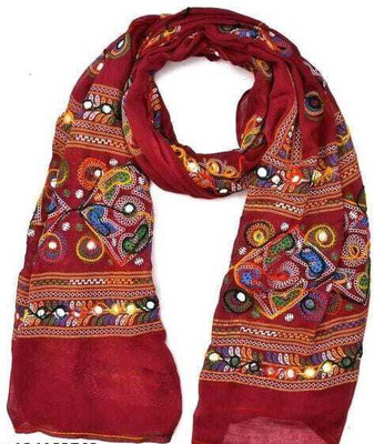 Jay shree Sharma Cotton Blend Embroidered Women Dupatta