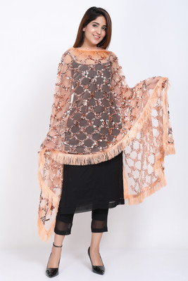 Trendz Hack Net Embellished Women Dupatta